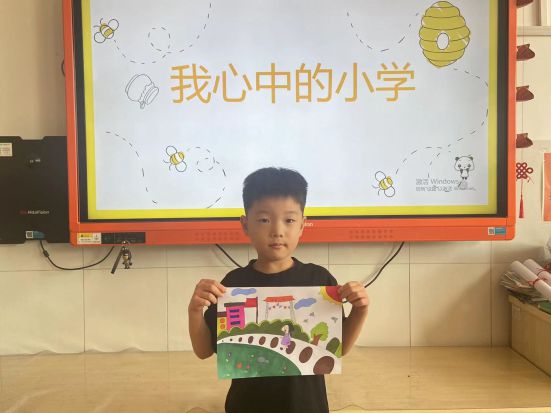 im体育我心中的小学在花园校园里读书一起走近孩子们画中的大千世界(图5)