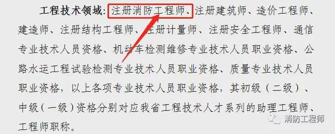 im体育重磅！又一省官方明确：消防工程师=工程师职称可评高级职称！(图1)