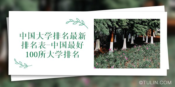 中国大学排名最新bandao网站排名表-中国最好100所大学(图1)